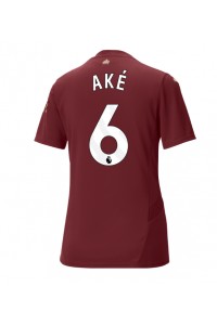 Manchester City Nathan Ake #6 Fotballdrakt Tredje Klær Dame 2024-25 Korte ermer